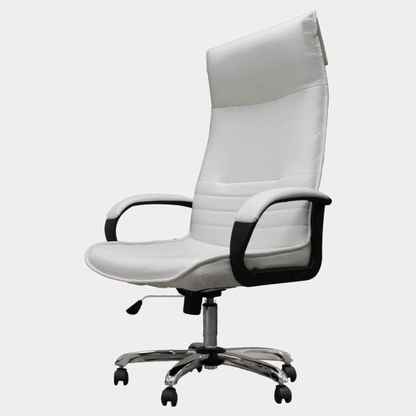 เก้าอี้ทำงาน, เก้าอี้สำนักงาน, เก้าอี้ผู้บริหาร, เก้าอี้ทำงานผู้บริหาร, เก้าอี้พนักพิงสูง, เก้าอี้สีขาว, เก้าอี้ทำงานสีขาว