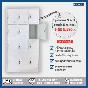 ตู้ล็อคเกอร์, ล็อคเกอร์, ตู้ล็อคเกอร์เหล็ก, ตู้ล็อคเกอร์ 12 ช่อง, ตู้ล็อคเกอร์ 12 ประตู