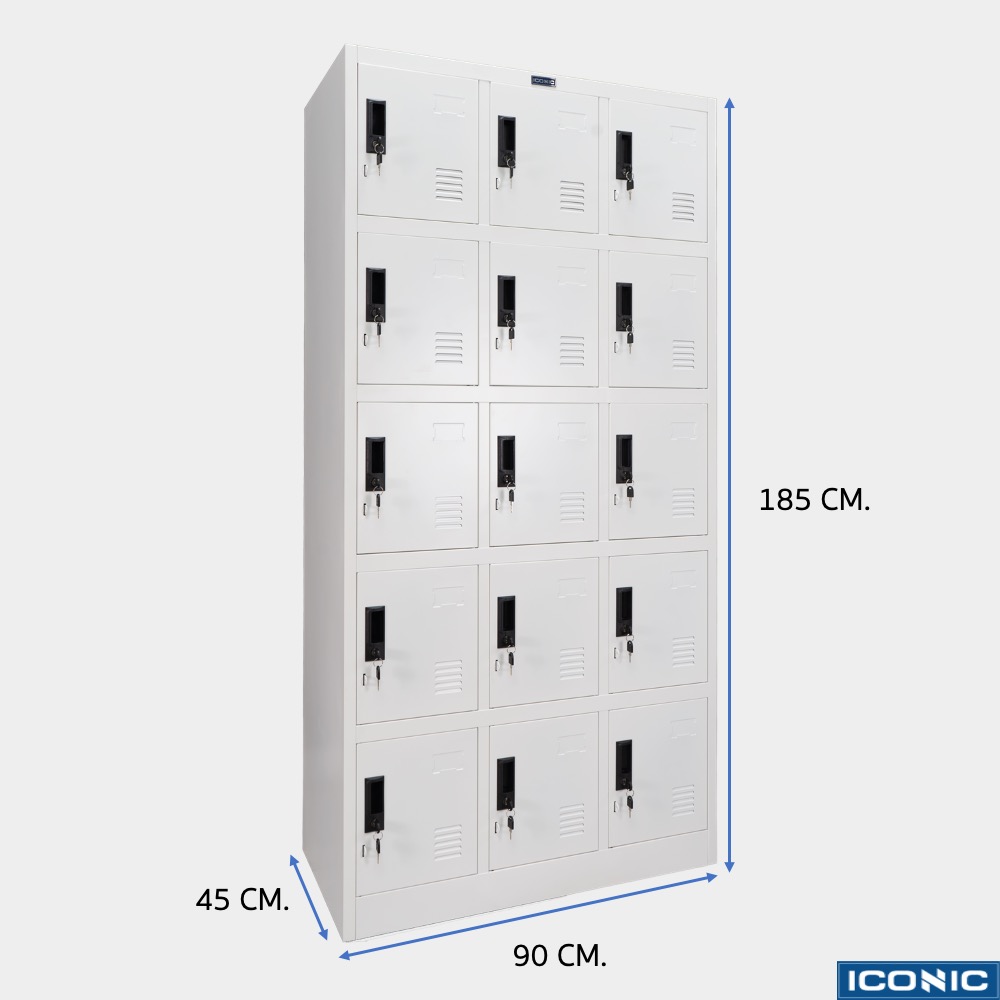 ตู้ล็อคเกอร์, ตู้ล็อกเกอร์, ตู้ Locker, ตู้ล็อคเกอร์ 15 ช่อง, ตู้ล็อคเกอร์ 15 ประตู, ตู้ Locker 15 ประตู, ตู้ล็อคเกอร์เหล็ก