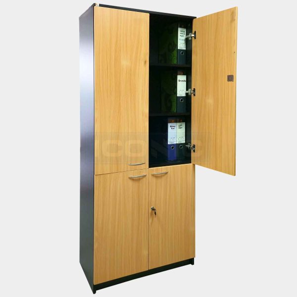 ตู้เอกสารไม้ 4 บานเปิด ทรงสูง รุ่น 4CH-811 - Image 3